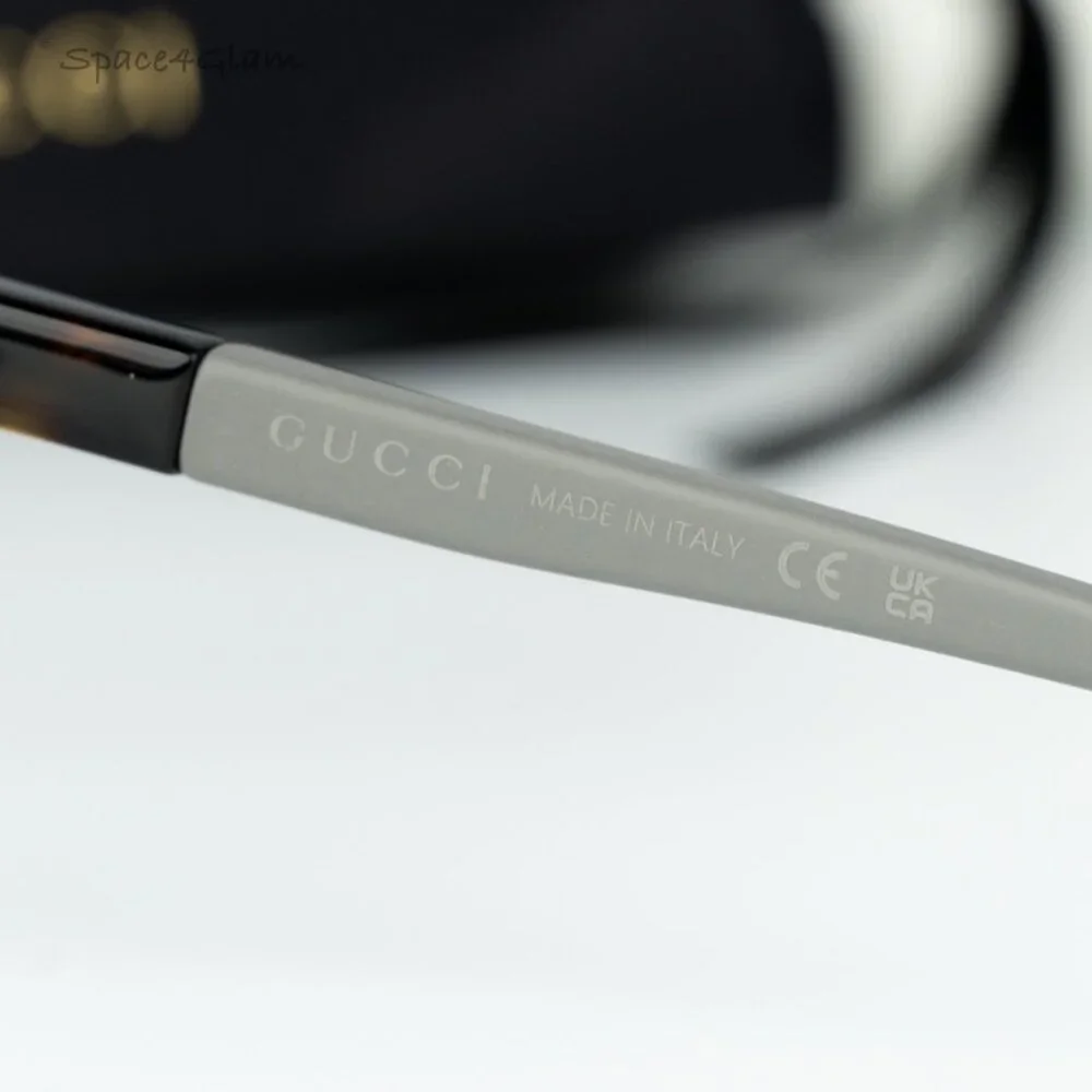 BRAND NEW Gucci GG1738O 002 Havana Grey Demo Unisex Square Eyeglasses GG 1738O